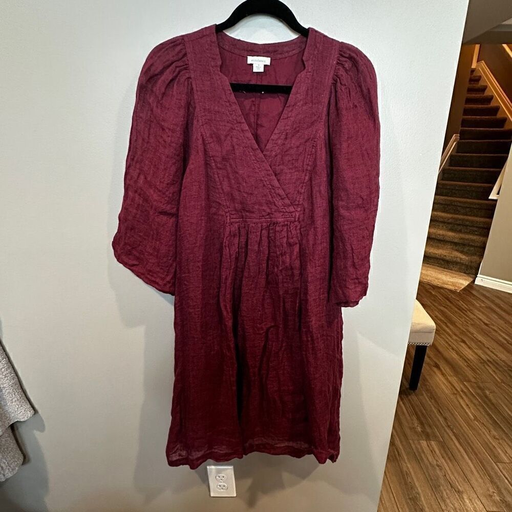 Sundance Linen Midi Dress Small
